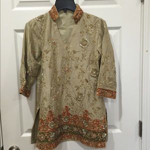 Indian bridal dress with matching jewelry &handbag